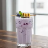 Blueberry Lassi at Tajnuma, Agra