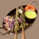 Makkai aur Broccoli Seekh Kabab at Tajnuma, Agra