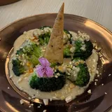 Tandoori Broccoli with Truffle Malai Sauce at Tajnuma, Agra