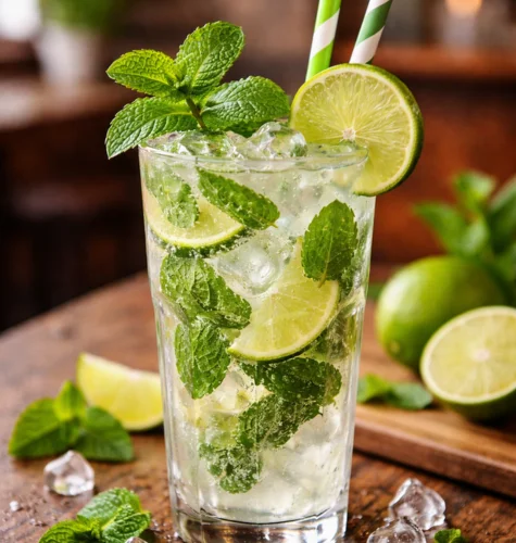 Virgin Mojito served at Tajnuma, Agra
