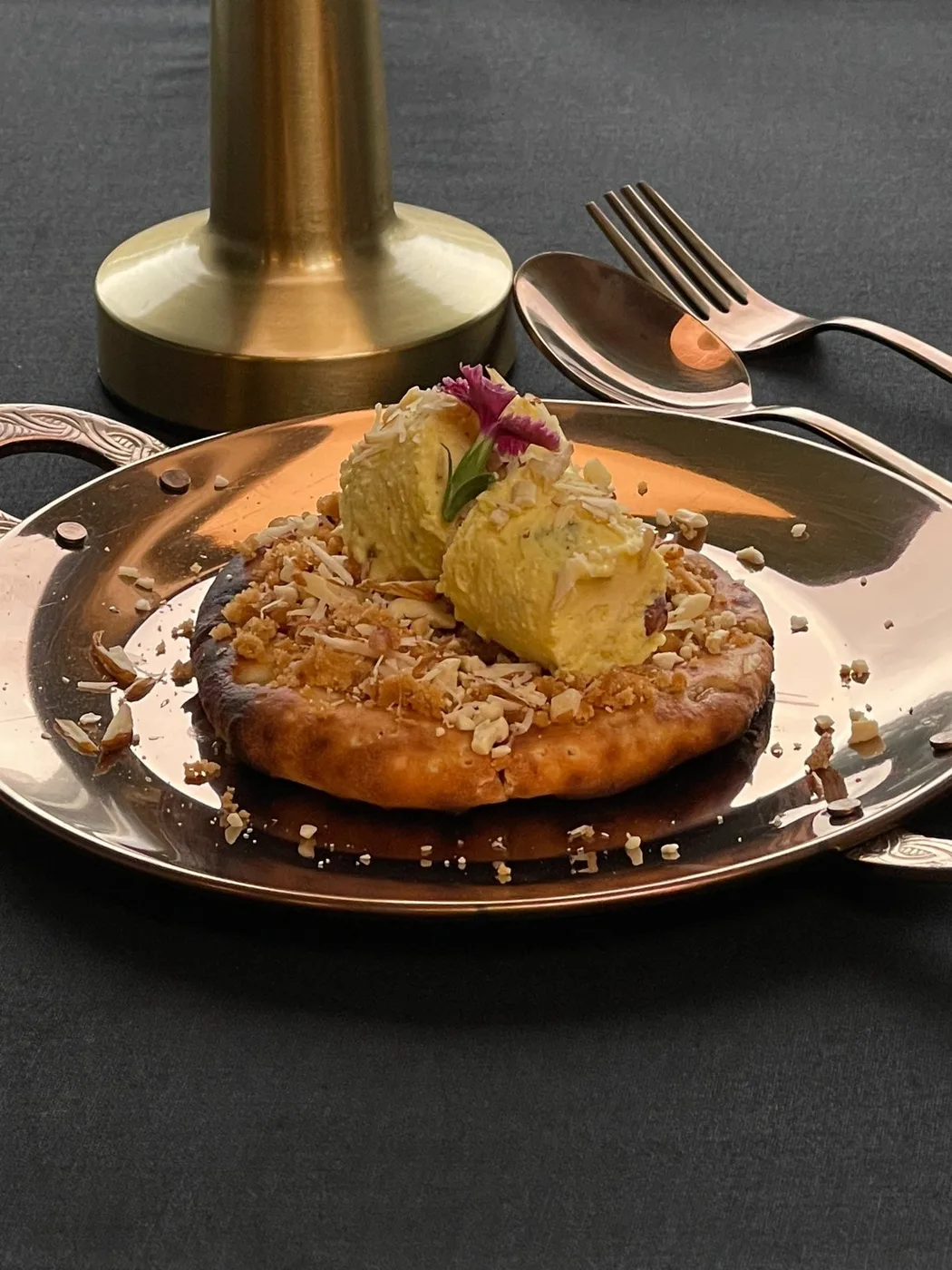 Vegetarian Mughlai dish served at Tajnuma in Agra